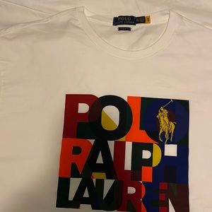 Polo Ralph Lauren BIG AND TALL MULTI COLOR BLOCK LOGO T Tee Shirt CREW